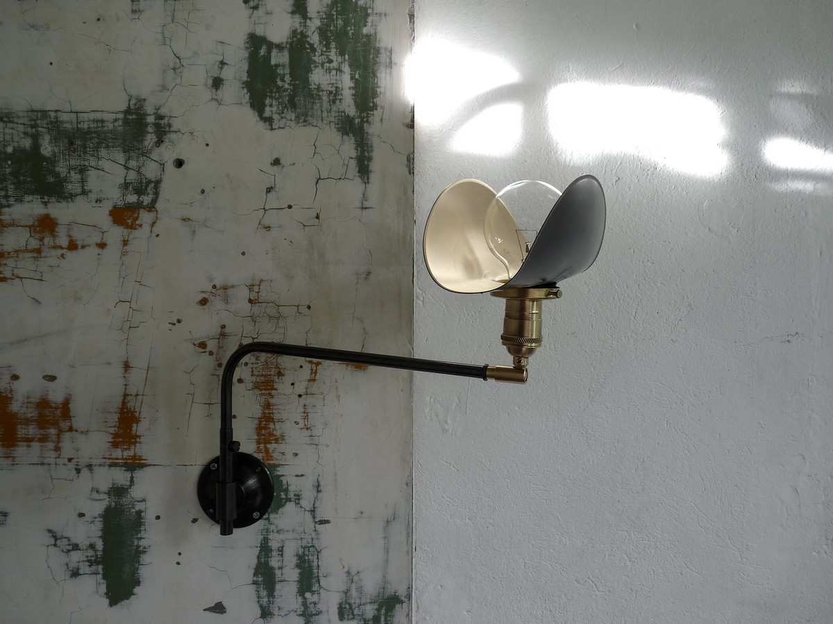 swing arm wall lamp French design