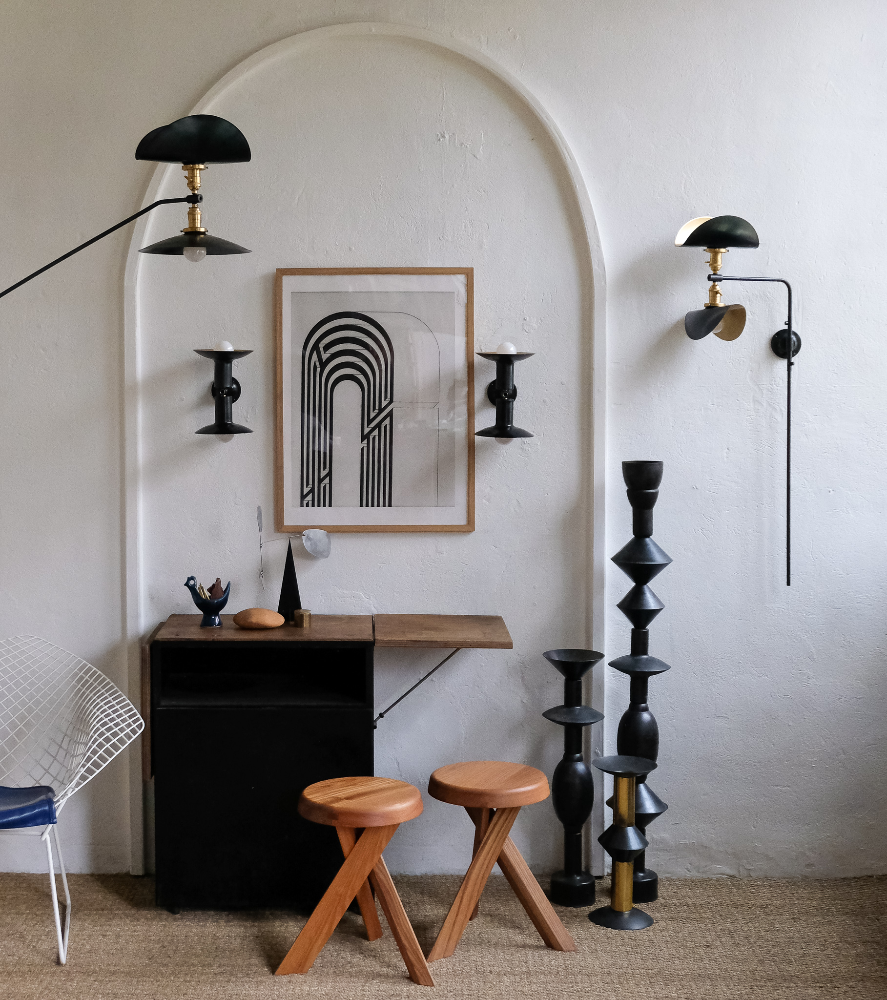 Atelier de création d’éclairage vintage artisanat français